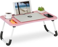Relaxdays Masă pentru laptop Relaxdays cu suport pentru tabletă și băutură (10090102) Suport laptop