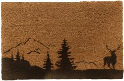 Relaxdays Covoraș de ușă cu motiv din nucă de cocos 80x50 cm (10137771) Covor