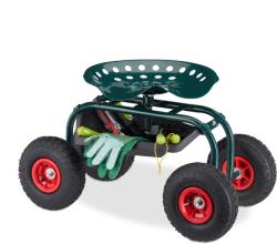 Relaxdays Scaun mobil de grădină Relaxdays cu spațiu de depozitare (10111847)