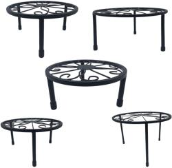 Relaxdays Suporturi rotunde pentru flori, set de 5 (10137629)