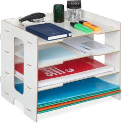 Relaxdays Tavă pentru scrisori Relaxdays din MDF cu 3 compartimente (10079351)