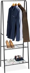 Relaxdays Suport de haine Relaxdays cu 2 rafturi SANDRA (10035948)