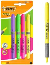 BIC Evidentiatoare BIC Highlighter Grip NEON 4/set 302790