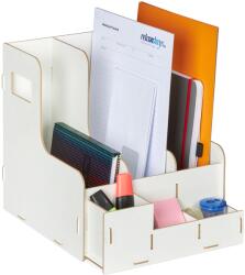 Relaxdays Dosar vertical Relaxdays cu 3 compartimente și cutie pentru ustensile (10079018)