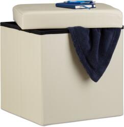 Relaxdays Taburet pliabil Relaxdays din piele ecologică (10034803)