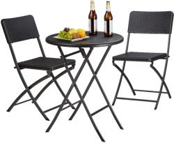 Relaxdays Set de mobilier de grădină Relaxdays BASTIAN, 3 piese (10031544)