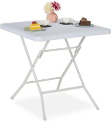 Relaxdays Masă de grădină Relaxdays cu aspect de lemn (10109389)