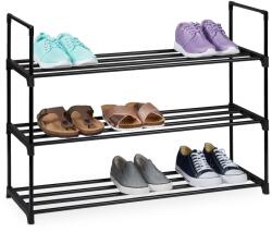 Relaxdays Suport pentru pantofi metalic negru Relaxdays (10064421) Pantofar
