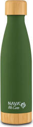 NAVA Sticla termoizolanta din inox si bambus Nava We Care 500 ml Verde (10-016-005)