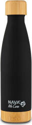 NAVA Sticla termoizolanta din inox si bambus Nava We Care 500 ml Negru (10-016-007)