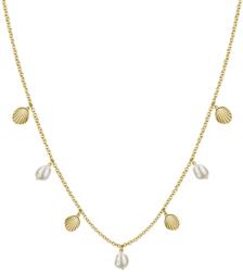 ROSEFIELD Multi Shell and Pearl Charms Necklace Gold JMSPNG-J161