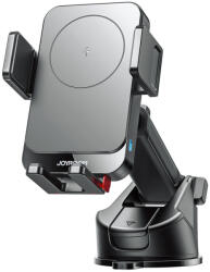 JOYROOM autós tartó/vezeték nélküli töltő műszerfalra 68-95 mm, 15W, kábellel, fekete (JR-ZS241S) (JR-ZS241S-BLK)