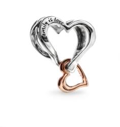 PANDORA Cycle C 782642C00 Kéttónusú áttört végtelen szív charm (Ag 925/1000, 1, 2 g)