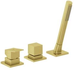 Kludi Kád csaptelep Kludi Decus zuhanyszettel együtt csiszolt arany 54447N075 (54447N075)