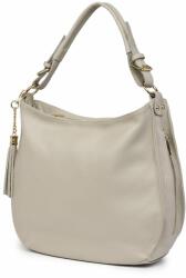  Edina, női természetes bőr táska, szürke