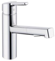 Kludi Mosogató csaptelep Kludi M3 kihúzható zuhannyal, 2 áram króm 585810575 (585810575)