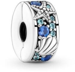 PANDORA Moments 791678C01 Trópusi tengeri csillag és kagyló klip charm (Ag 925/1000, 2, 59 g)