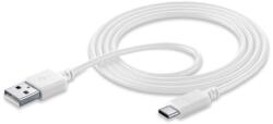 Cellularline Cablu Cellularline - USB-A/USB-C, 1.2 m, alb (3730)