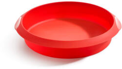 Lékué Tava de copt Lekue 1010161, Ø28 cm, -60°C/+220°C, Silicon platinat, Rosu (1010161)