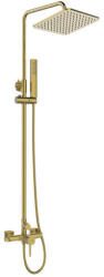 Laveo POLA fali zuhanyszett csappal, arany