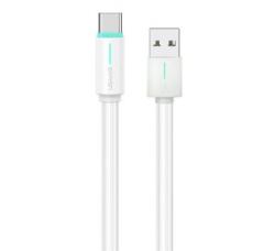 USAMS YU adatkábel (USB - Type-C, 18W, gyorstöltő, 100cm) FEHÉR (SJ732USB02) (SJ732USB02)