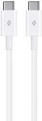 Ttec Cablu ttec - Charge/Data, USB-C/USB-C, 1.2 m, alb (8694470827582)