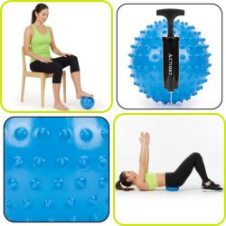 Springos ActiGet szenzoros Labda pumpával 20cm - Kék (ACT0152)