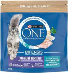 ONE 3x1, 5kg PURINA ONE Sterilised Sensible tengeri hal száraz macskatáp