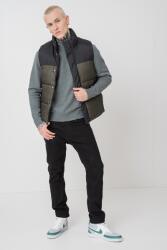 Jack & Jones Jack & Jones, Bélelt mellény cipzárral, Zöld, Fekete, M (12283151-GRAPE-LEAF-BLOCKING-M)