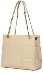  Azaleea, természetes bőrből készült, női táska, krémszínű