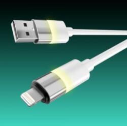 AVAX CB311 GLOWY USB-A - Lightning töltőkábel 2m fehér (AVAX_CB311)