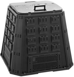 Prosperplast Komposztáló, Prosperplast, Evoblack, fekete, 420 l, 88, 5 x 88, 5 x 80 cm, felső fogantyúval, alsó ürítőajtóval, egyszerű összeszerelés (TC255191)