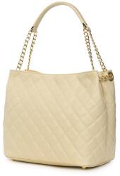  Paloma, természetes bőrből készült, női táska, krémszínű