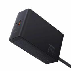  Asztali töltő Baseus 5in1, 240W, 5A, 1 x USB-A - 3 x USB-C - 1 x DC, fekete P10163901113-00