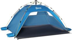 Outsunny Cort de plajă Outsunny, pop-up, üvegszálas vasalattal, 220x173x120 cm, kék és szürke (A20-166BU)