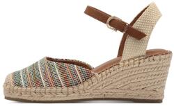 Tamaris Tamaris, Telitalpú espadrilles, Szürke, Bézs, 39 (1-29610-42-902-39)