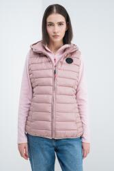 Geo Norway Geo Norway, Annecy kapucnis mellény oldalzsebekkel, Púderrózsaszín, XL (ANNECY-VEST-HOOD-EO-NEW-LADY-096-OLD-PINK-XL)