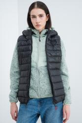 Geo Norway Geo Norway, Annecy kapucnis mellény oldalzsebekkel, Fekete, L (ANNECY-VEST-HOOD-EO-NEW-LADY-096-BLACK-L)