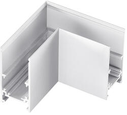 Lumines Genesis mágneses sínes LED lámpa rendszer (48 Volt) - falon kívüli sínhez vízszintes L sarokelem, fehér (37-0067-30)