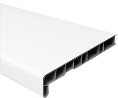  Fehér műanyag ablakpárkány (párkányléc ablakokhoz) beltéri, PVC (94x25x4 cm) (1105003)