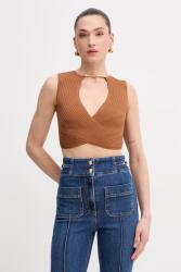 Elisabetta Franchi bluză petrecută pentru femei, cu vâscoză PPY2-TSD0L0_88X (TK76S61E2)