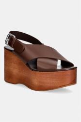 Weekend Max Mara sandale din piele Wkaangio PPY2-OBD44B_82X