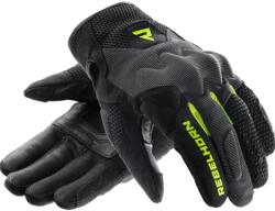 Rebelhorn Mănuși de motocicletă Rebelhorn Core negru-gri-galben fluo (PBRH-CORE-GLV-27)