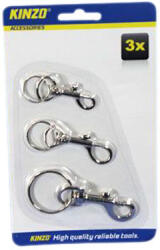 KINZO karabíner szett - 3db-os