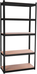 AGA Raft metalic 180x90x40 cm 5 poli Negru (MR4600-BLACK) Raft