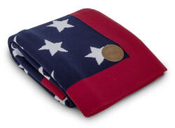 CEBA Kötött takaró ajándékcsomagolásban 90x90 kék csillagok