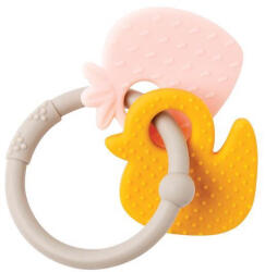 NATTOU Szilikon rágóka BPA free Lapidou kacsa sárga