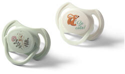 BABYONO Szilikon cumik szimmetrikus 6-18m, 2 db