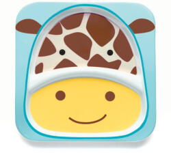 SKIPHOP SKIP HOP Zoo Talířek melaminový dělený 2v1 Žirafa 6 m+