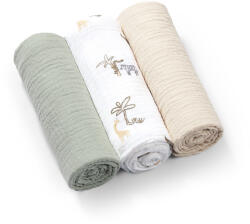 BabyOno Plienky mušelínové Super Soft 3 ks, Green 70 x 70 cm
